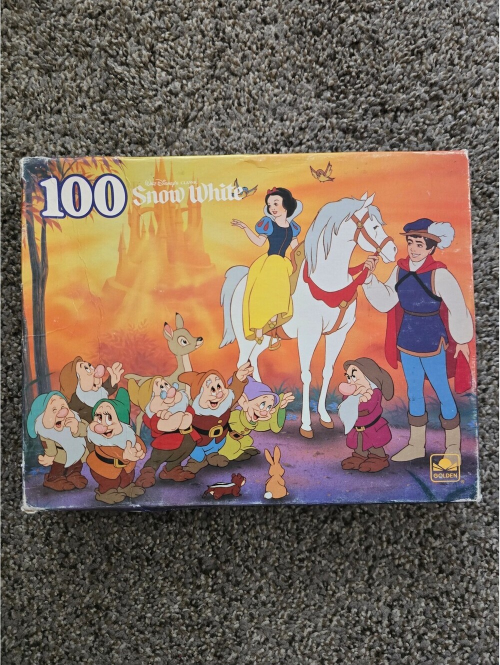 Golden Disney Snow White 100 Piece Puzzle Vintage 1991 NEW Sealed